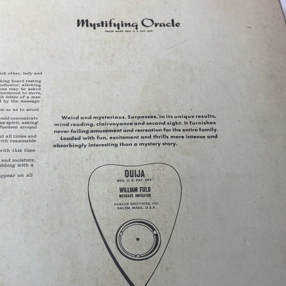 Ouija Mystifying Oracle Board Game - Picture 11 of 14